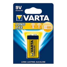 Varta Alkaline Longlife 9 Volt Pil Tekli Paket