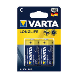 Varta Alkaline Longlife C Ortaboy Pil LR14 2'li Paket