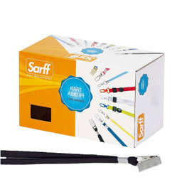 Sarff Yaka Kartı İpi Metal Klips 50'li Paket Siyah 15311201 Sarff Yaka Kartı İpi Metal Klips 50'li Paket Siyah 15311201