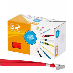 Sarff Yaka Kartı İpi Metal Klips 50'li Paket Kırmızı 15311203 Sarff Yaka Kartı İpi Metal Klips 50'li Paket Kırmızı 15311203