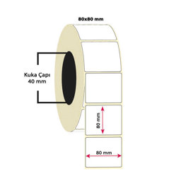 Termal Etiket 80x80 Tekli 500'lü Sarım Termal Etiket 80x80 Tekli 500'lü Sarım
