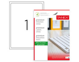 Tanex TW-2001 Lazer Etiket 199,6 x 289,1 mm Tanex TW-2001 Lazer Etiket 199,6 x 289,1 mm