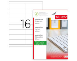 Tanex TW-2216 Lazer Etiket 105 x 35 mm Tanex TW-2216 Lazer Etiket 105 x 35 mm