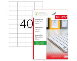 Tanex TW-2040 Lazer Etiket 52,5 x 29,7 mm Tanex TW-2040 Lazer Etiket 52,5 x 29,7 mm