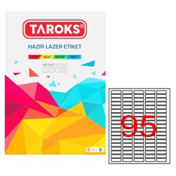 Taroks Lazer Etiket TR-1095 12x30 mm Taroks Lazer Etiket TR-1095 12x30 mm