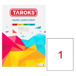 Taroks Tr-1000 Lazer Etiket  210 mm x 297 mm  Taroks Tr-1000 Lazer Etiket  210 mm x 297 mm