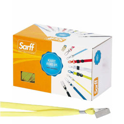 Sarff Yaka Kartı İpi Metal Klips 50'li Paket Sarı 15311211 Sarff Yaka Kartı İpi Metal Klips 50'li Paket Sarı 15311211