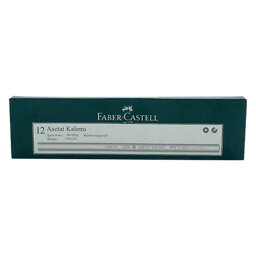 Faber Castell 1700 Asetat Boya Kalemi 12'li Paket - Beyaz Faber Castell 1700 Asetat Boya Kalemi 12'li Paket - Beyaz