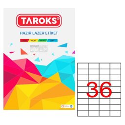 Taroks Lazer Etiket Tr-1035 52,5X33 Taroks Lazer Etiket Tr-1035 52,5X33