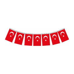 Vatan VT809 Türk Bayrağı Kağıt İpli Büyük 11x18 cm 40'lı Vatan VT809 Türk Bayrağı Kağıt İpli Büyük 11x18 cm 40'lı