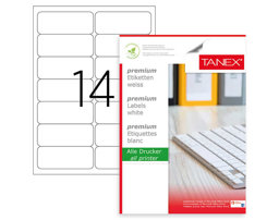 Tanex TW-2014 Lazer Etiket 99,1 x 38,1 mm Tanex TW-2014 Lazer Etiket 99,1 x 38,1 mm