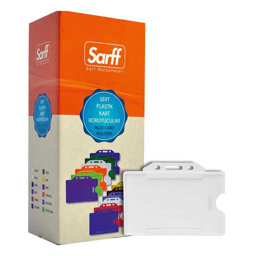 Sarff Kart Muhafaza Kabı Yatay 50'li Paket Beyaz 15323011 Sarff Kart Muhafaza Kabı Yatay 50'li Paket Beyaz 15323011
