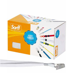 Sarff Yaka Kartı İpi Metal Klips 50'li Paket Beyaz 15311202 Sarff Yaka Kartı İpi Metal Klips 50'li Paket Beyaz 15311202