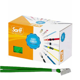 Sarff Yaka Kartı İpi Metal Klips 50'li Paket Yeşil 15311213 Sarff Yaka Kartı İpi Metal Klips 50'li Paket Yeşil 15311213