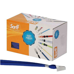 Sarff Yaka Kartı İpi Metal Klips 50'li Paket Lacivert 15311205 Sarff Yaka Kartı İpi Metal Klips 50'li Paket Lacivert 15311205