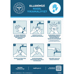 Ellerimizi Nasıl Yıkamalıyız Uyarı Levhası U10092 Ellerimizi Nasıl Yıkamalıyız Uyarı Levhası U10092