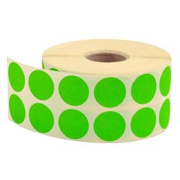 Tanex Nokta Etiket Ø:20 Yeşil 2500 Adet Tanex Nokta Etiket Ø:20 Yeşil 2500 Adet