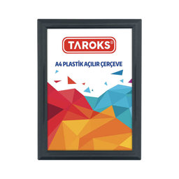 Plastik Açılır Çerçeve A4 Siyah Plastik Açılır Çerçeve A4 Siyah