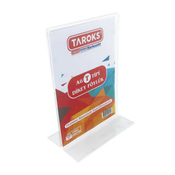 Taroks Föylük A6 Dikey T Tipi Çift Taraflı Pleksi Taroks Föylük A6 Dikey T Tipi Çift Taraflı Pleksi