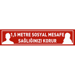 1,5 Metre Sosyal Mesafe Sağlığınızı Korur Yer Etiketi İnsan Figürlü Şerit 70 cm U21087 1,5 Metre Sosyal Mesafe Sağlığınızı Korur Yer Etiketi İnsan Figürlü Şerit 70 cm U21087