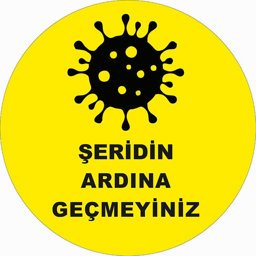 Şeridin Ardına Geçmeyiniz Yer Etiketi 30 cm U21067 Şeridin Ardına Geçmeyiniz Yer Etiketi 30 cm U21067