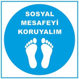 Sosyal Mesafeyi Koruyalım Ayak İzi Yer Etiketi Kare Mavi Çerçeveli U21080 Sosyal Mesafeyi Koruyalım Ayak İzi Yer Etiketi Kare Mavi Çerçeveli U21080