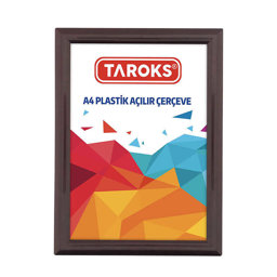 Plastik Açılır Çerçeve A4 Kahverengi Plastik Açılır Çerçeve A4 Kahverengi
