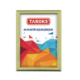 Plastik Açılır Çerçeve A4 Altın Plastik Açılır Çerçeve A4 Altın