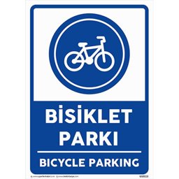 Bisiklet Parkı Uyarı Levhası U10113 Bisiklet Parkı Uyarı Levhası U10113