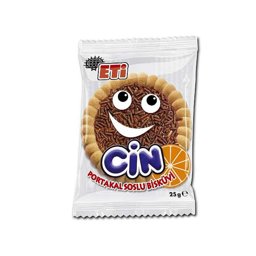 Eti Cin Portakallı Bisküvi 25 gr 36'lı Paket Eti Cin Portakallı Bisküvi 25 gr 36'lı Paket