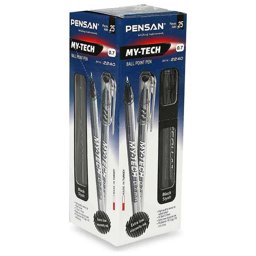 Pensan 2240 My-Tech Tükenmez Kalem İğne Uçlu 0.7 mm 25'li Paket - Siyah Pensan 2240 My-Tech Tükenmez Kalem İğne Uçlu 0.7 mm 25'li Paket - Siyah