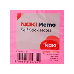 Noki Yapışkanlı Not Kağıdı Pembe 75x75 Noki Yapışkanlı Not Kağıdı Pembe 75x75