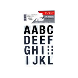 Tanex Etiket Harfler A-Z 30 mm STC-517 Tanex Etiket Harfler A-Z 30 mm STC-517