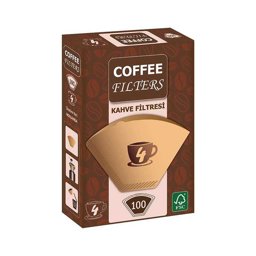 Coffee Filters Filtre Kahve Kağıdı 1x4 100 lü Coffee Filters Filtre Kahve Kağıdı 1x4 100 lü
