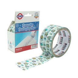 Boss Tape Dekoratif Koli Bandı Baykuş Desenli 45 mm x 25 m - Beyaz Boss Tape Dekoratif Koli Bandı Baykuş Desenli 45 mm x 25 m - Beyaz
