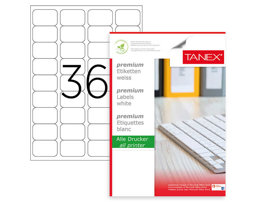 Tanex TW-2036 Lazer Etiket 45 x 30 mm Tanex TW-2036 Lazer Etiket 45 x 30 mm