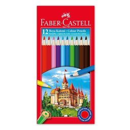 Faber Castell Kuru Boya Kalemi Tam Boy 12 Renk 116312 Faber Castell Kuru Boya Kalemi Tam Boy 12 Renk 116312