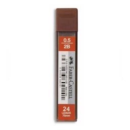 Faber Castell Super Fine Min 2B 0.5 75mm 5090127520000 Faber Castell Super Fine Min 2B 0.5 75mm 5090127520000