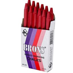 Brons BR-255 Marka Tebeşiri 12′li Paket - Kırmızı Brons BR-255 Marka Tebeşiri 12′li Paket - Kırmızı