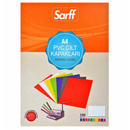 Sarff Pvc Cilt Kapağı 160 Mikron A4 100'lü Paket - Şeffaf  Sarff Pvc Cilt Kapağı 160 Mikron A4 100'lü Paket - Şeffaf