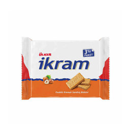 Ülker İkram Fındıklı Kremalı Sandviç Bisküvi 3'lü Paket Ülker İkram Fındıklı Kremalı Sandviç Bisküvi 3'lü Paket