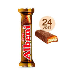Ülker Albeni Sütlü Çikolata  24'lü Paket Ülker Albeni Sütlü Çikolata  24'lü Paket