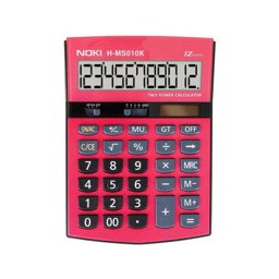 Noki H-MS010K Masaüstü Hesap Makinesi 12 Haneli Kırmızı Noki H-MS010K Masaüstü Hesap Makinesi 12 Haneli Kırmızı