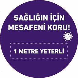 Sağlığın İçin Mesafeni Koru Yer Etiket 30cm U21095 Sağlığın İçin Mesafeni Koru Yer Etiket 30cm U21095