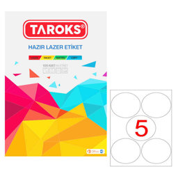 Taroks Lazer Etiket Yuvarlak TR-2161 100 mm Taroks Lazer Etiket Yuvarlak TR-2161 100 mm