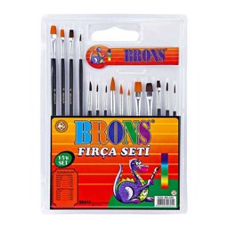 Brons BR249 Fırça Seti 15 li Paket Yağlı Boya - Sulu Boya - Akrilik Boya Brons BR249 Fırça Seti 15 li Paket Yağlı Boya - Sulu Boya - Akrilik Boya