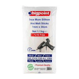 Bigpoint Mum Çubuk Silikon İnce 7 mm x 30 cm 1.1 Kg BP562-07 Bigpoint Mum Çubuk Silikon İnce 7 mm x 30 cm 1.1 Kg BP562-07