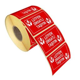 Taroks Lütfen Dikkatli Taşıyın 80x100 500lü Taroks Lütfen Dikkatli Taşıyın 80x100 500lü