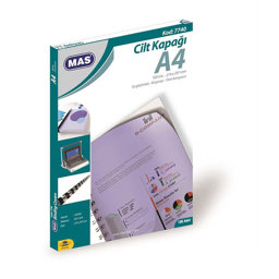 MAS Cilt Kapağı PP 160 Mikron A4 100'lü Paket Mavi MAS Cilt Kapağı PP 160 Mikron A4 100'lü Paket Mavi