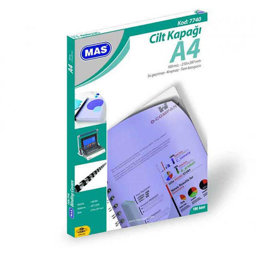 MAS Cilt Kapağı PP 160 Mikron A4 100'lü Paket Siyah MAS Cilt Kapağı PP 160 Mikron A4 100'lü Paket Siyah